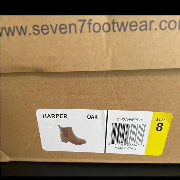 Seven7 Women’s Size 8 Brown Harper Ankle Boots - Picture 10 of 10